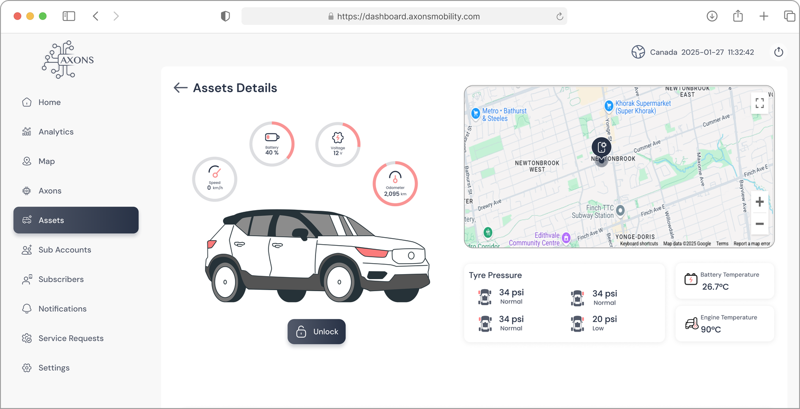 Axons Device Provisioning Dashboard