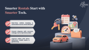 Smart car rental technology for connected fleet management