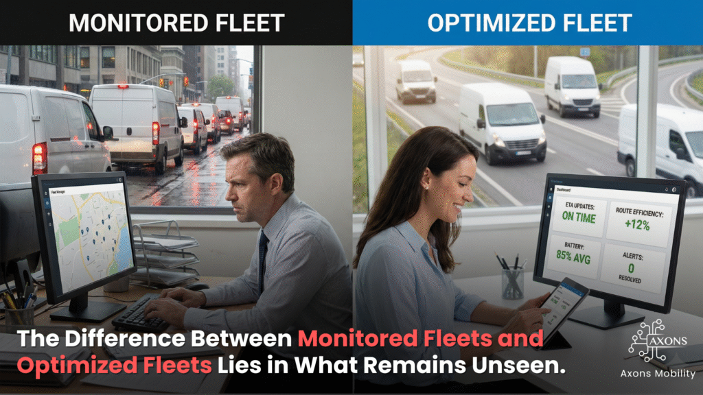 Hidden intelligence layer transforming monitored fleets into optimized fleet operations