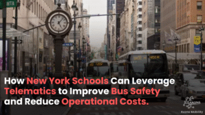 Telematics dashboard supporting bus safety in New York schools